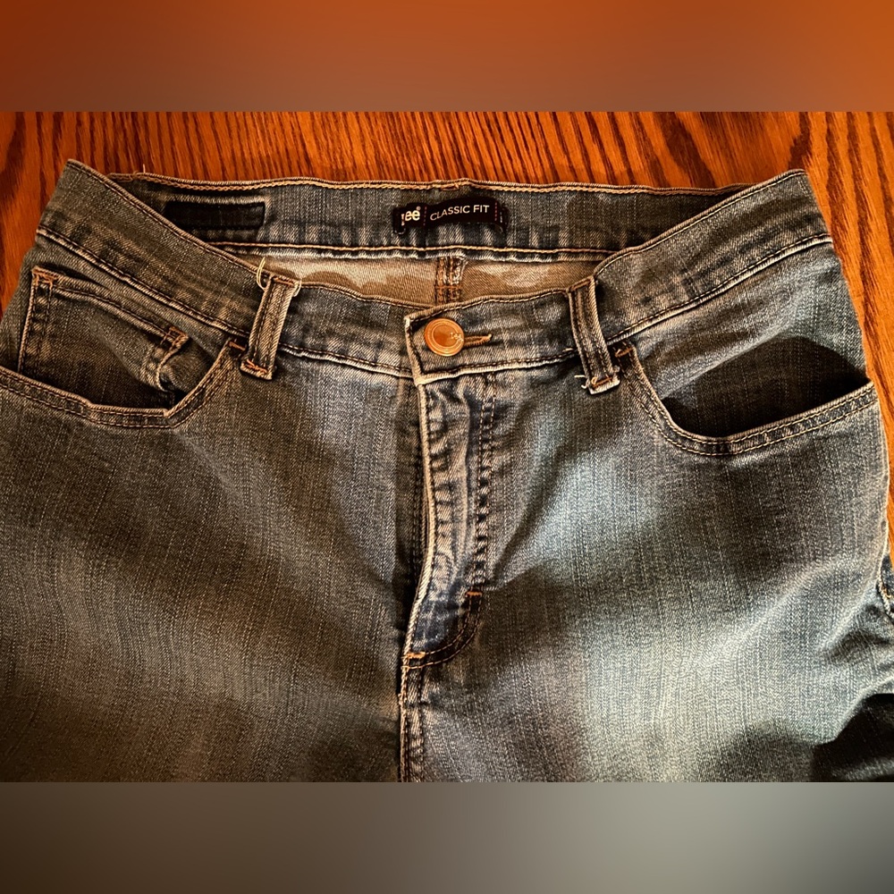 Lee Blue Straight Leg Jeans Classic Comfort - Picture 5 of 8